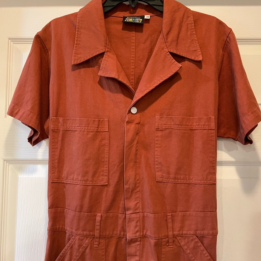 Big Bud Press Clay Red Short Sleeve Jumpsuit